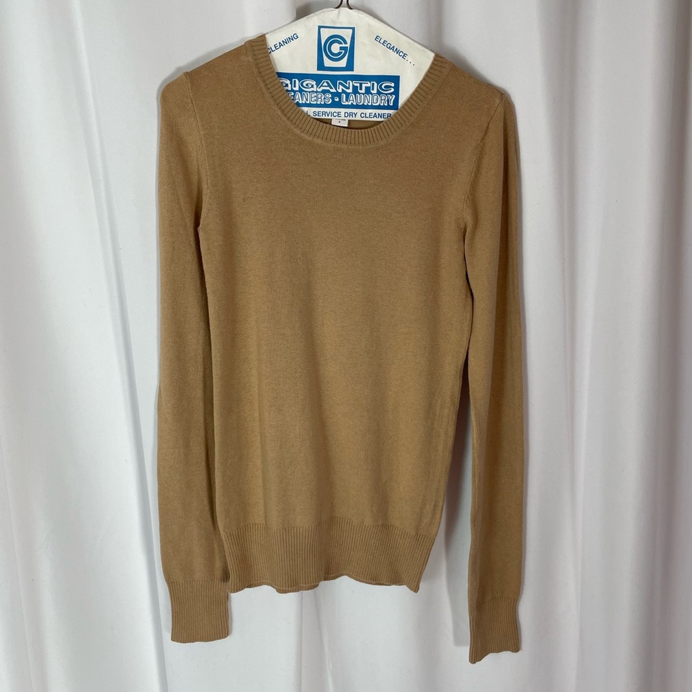 Women's Tan Cotton Sweater